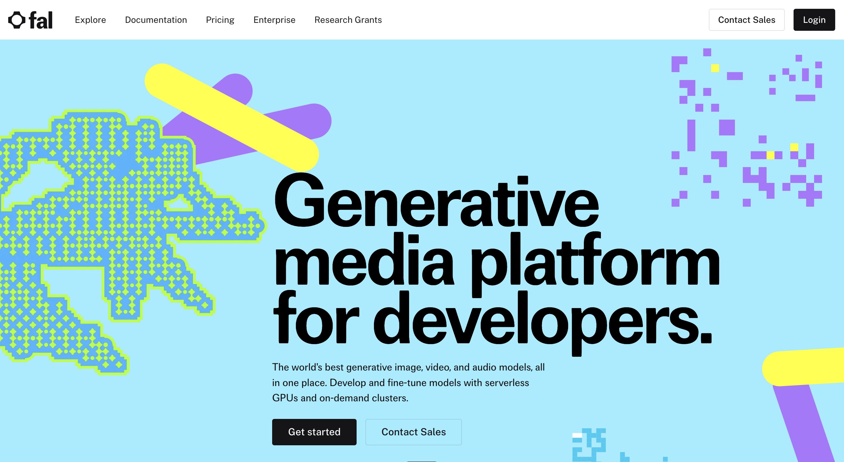 fal.aiの初期画面